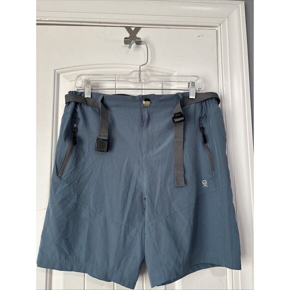 Little Donkey Andy DryTech Cargo Shorts Stretch Belt Blue Sz XL - Picture 1 of 4